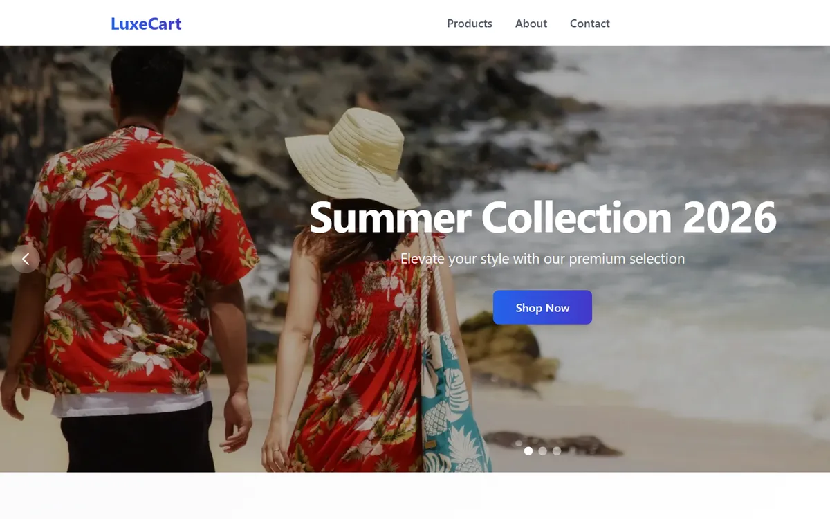 LuxeCart - Premium E-Commerce Store
